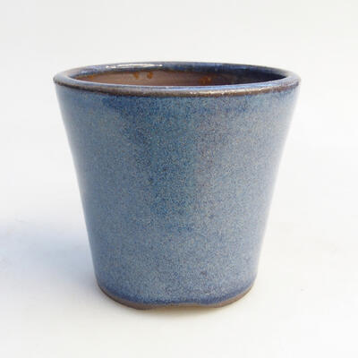 Bonsaischale aus Keramik 8 x 8 x 7,5 cm, Farbe blau - 1