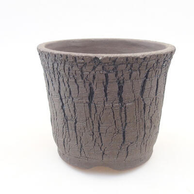 Keramik Bonsai Schüssel 12 x 12 x 10 cm, Farbe schwarz - 1