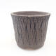 Keramik Bonsai Schüssel 12 x 12 x 10 cm, Farbe schwarz - 1/3