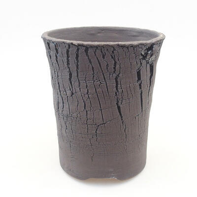 Keramische Bonsai-Schale 13 x 13 x 15,5 cm, Farbe schwarz - 1
