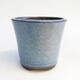 Bonsaischale aus Keramik 8 x 8 x 7 cm, Farbe blau - 1/3