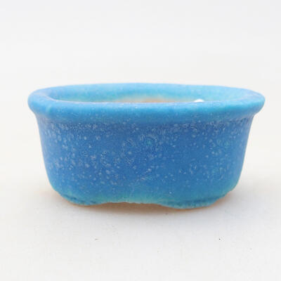 Mini Bonsai Schüssel 4 x 3,5 x 1,5 cm, Farbe blau - 1