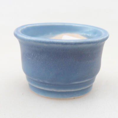 Mini Bonsai Schüssel 3,5 x 3,5 x 2 cm, Farbe blau - 1