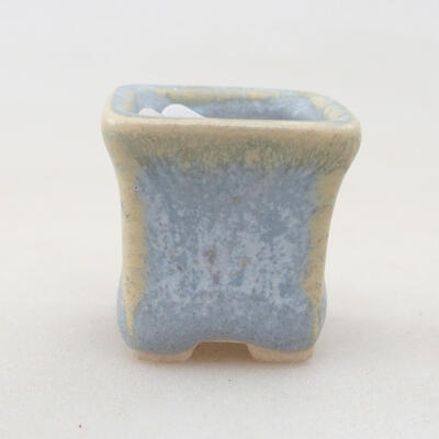 Mini Bonsai Schüssel 2 x 2 x 2,5 cm, Farbe blau - 1