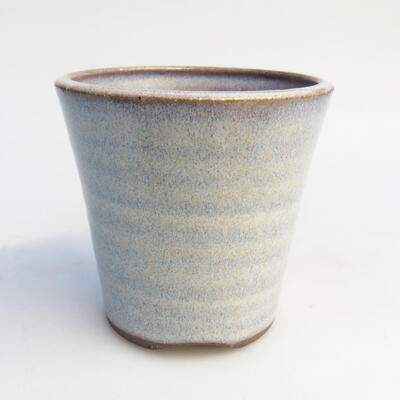 Bonsaischale aus Keramik 7,5 x 7,5 x 8 cm, Farbe Blau - 1
