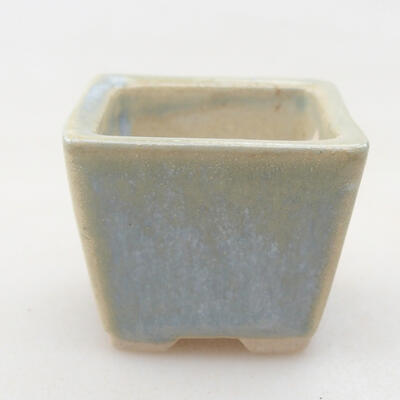 Mini Bonsai Schüssel 3 x 3 x 2,5 cm, Farbe blau - 1