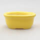 Mini Bonsai Schüssel 6 x 5 x 2,5 cm, Farbe gelb - 1/3