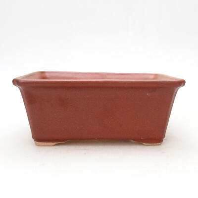 Bonsaischale aus Keramik 14 x 10,5 x 5,5 cm, Farbe braun - 1