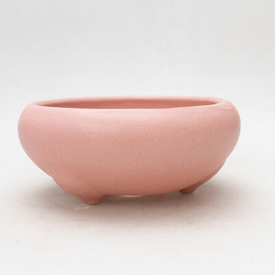 Bonsaischale aus Keramik 14 x 14 x 6 cm, Farbe rosa - 1