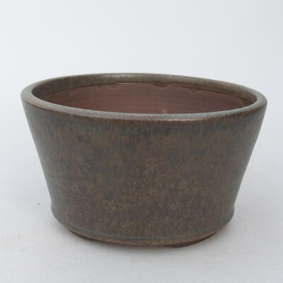 Keramik-Bonsaischale 10 x 10 x 5,5 cm, Farbe grün - 1