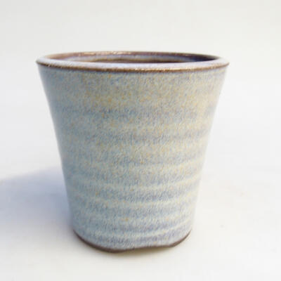 Bonsaischale aus Keramik 7,5 x 7,5 x 8 cm, Farbe Blau - 1