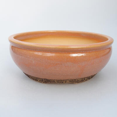 Keramik-Bonsaischale 16 x 16 x 6 cm, Farbe rosa - 1