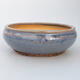 Keramik-Bonsaischale 14,5 x 14,5 x 5 cm, Farbe Blau - 1/3
