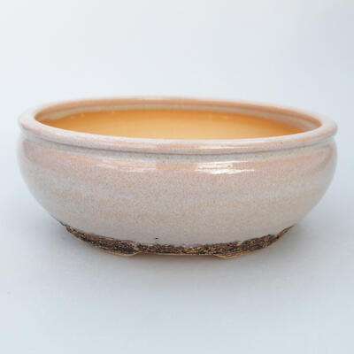 Keramik-Bonsaischale 15 x 15 x 5,5 cm, Farbe rosa - 1