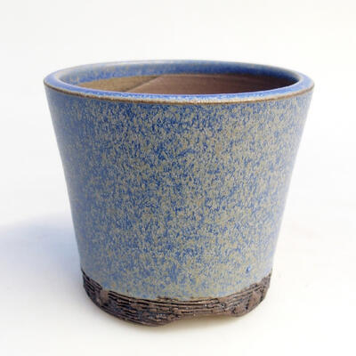 Bonsaischale aus Keramik 7,5 x 7,5 x 6,5 cm, Farbe blau - 1