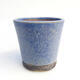 Bonsaischale aus Keramik 7 x 7 x 7 cm, Farbe blau - 1/3