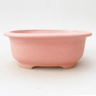Bonsaischale aus Keramik 15,5 x 12 x 6 cm, Farbe Rosa - 1