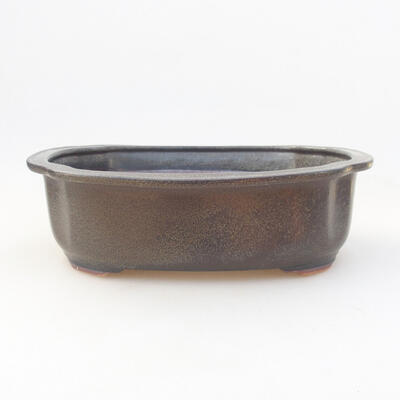 Keramische Bonsai-Schale 23 x 20 x 7 cm, Farbe grau - 1