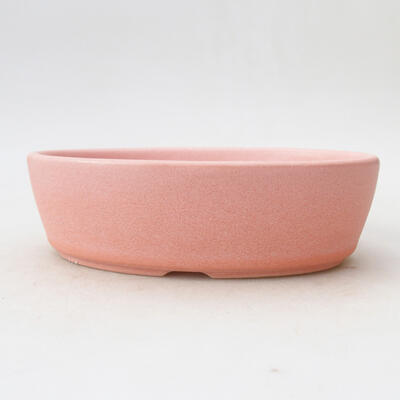 Bonsaischale aus Keramik 14,5 x 9,5 x 4 cm, Farbe Rosa - 1