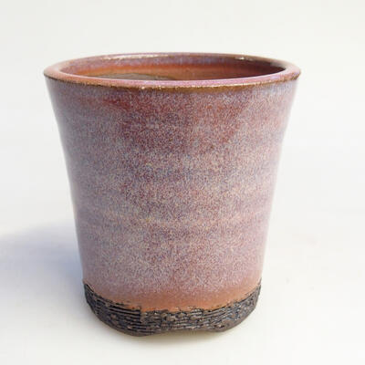 Bonsaischale aus Keramik 7,5 x 7,5 x 7,5 cm, Farbe Rosa - 1