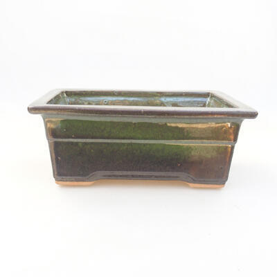 Keramische Bonsai-Schale 18 x 13 x 7 cm, Farbe grün - 1