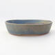 Keramische Bonsai-Schale 17 x 14 x 4 cm, Farbe blau - 1/3