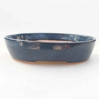 Keramische Bonsai-Schale 17 x 14 x 4 cm, Farbe blau - 1