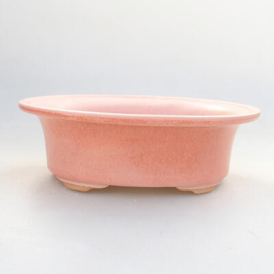 Keramische Bonsai-Schale 21,5 x 17 x 6 cm, Farbe rosa - 1