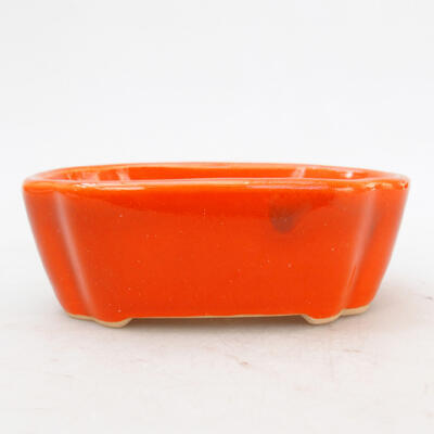 Bonsaischale aus Keramik 11 x 8 x 3,5 cm, Farbe orange - 1