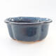 Keramische Bonsai-Schale 13 x 11 x 5,5 cm, Farbe blau - 1/3
