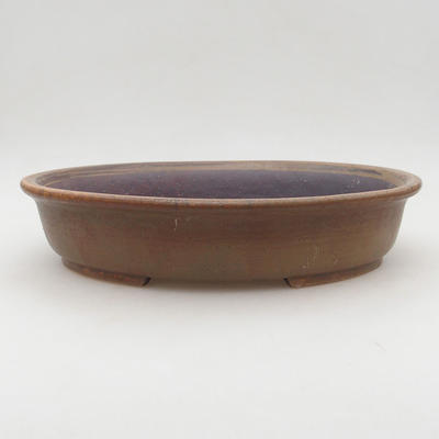 Keramische Bonsai-Schale 29 x 25 x 6 cm, Farbe braun - 1
