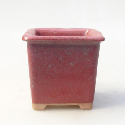 Bonsaischale aus Keramik 5,5 x 5,5 x 5,5 cm, Farbe Rosa - 1