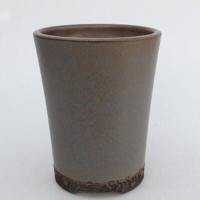 Keramik-Bonsaischale 9,5 x 9,5 x 12 cm, Farbe Blau - 1