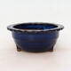 Bonsaischale aus Keramik 16 x 16 x 7 cm, Farbe blau - 1/3