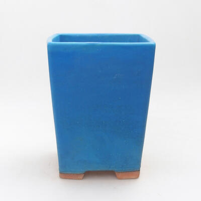 Bonsaischale aus Keramik 14,5 x 14,5 x 19 cm, Farbe Blau - 1