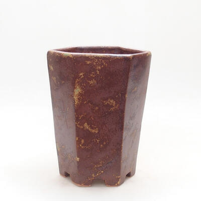 Bonsaischale aus Keramik 13 x 11,5 x 17 cm, Farbe braun - 1