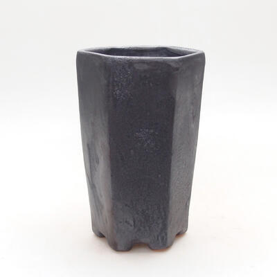 Bonsaischale aus Keramik 9,5 x 8 x 14 cm, Metallic-Farbe - 1