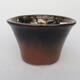 Keramik-Bonsaischale 10,5 x 10,5 x 6,5 cm, Farbe schwarz - 1/3