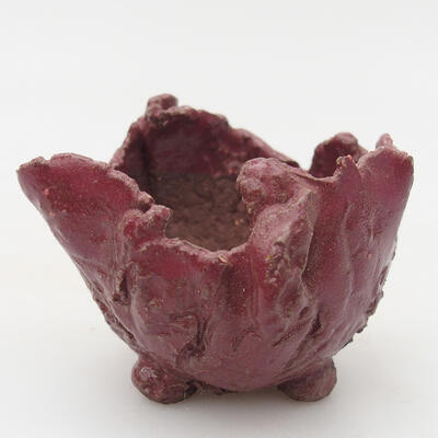 Keramikschale 5,5 x 5 x 4,5 cm, Farbe rosa - 1