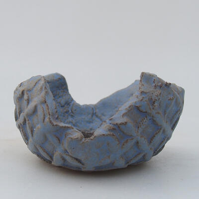 Keramikschale 8,5 x 8,5 x 4,5 cm, Farbe blau - 1