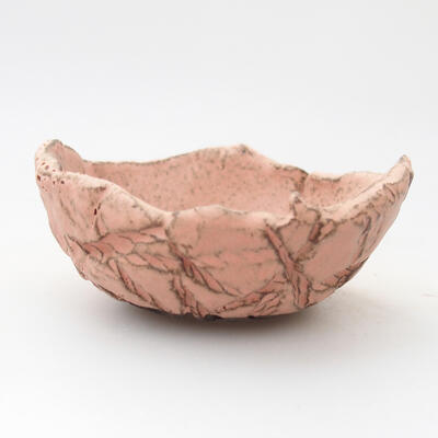 Keramikschale 9 x 8 x 3,5 cm, Farbe rosa - 1