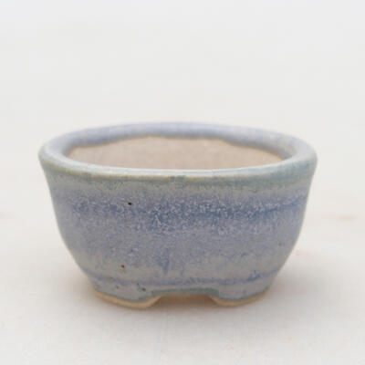 Bonsaischale aus Keramik 3 x 2,5 x 1,5 cm, Farbe blau - 1