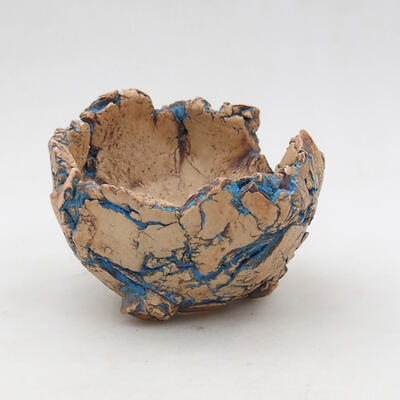 Keramikschale 9 x 8,5 x 7 cm, Farbe naturblau - 1