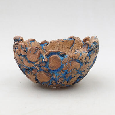 Keramikschale 10 x 9 x 5,5 cm, Farbe Naturblau - 1
