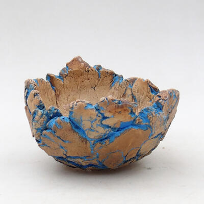 Keramikschale 9 x 8,5 x 5,5 cm, Farbe Naturblau - 1
