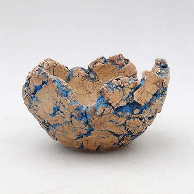 Keramikschale 9 x 9 x 5,5 cm, Farbe naturblau - 1