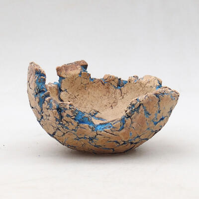 Keramikschale 9 x 8 x 5,5 cm, Farbe naturblau - 1