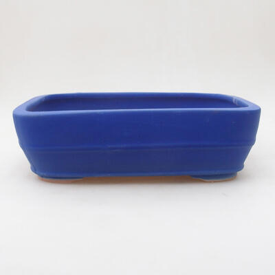 Bonsaischale aus Keramik 24,5 x 19 x 7 cm, Farbe blau - 1