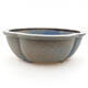 Keramische Bonsai-Schale 12 x 10 x 4,5 cm, Farbe blau - 1/3