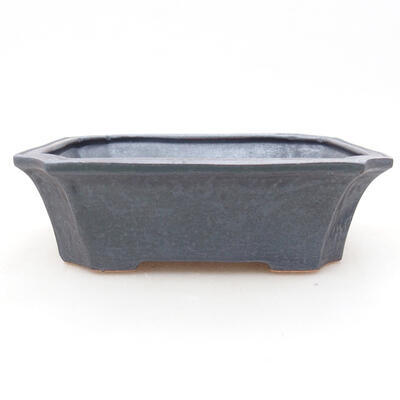 Keramische Bonsai-Schale 12,5 x 10 x 4 cm, Metallfarbe - 1